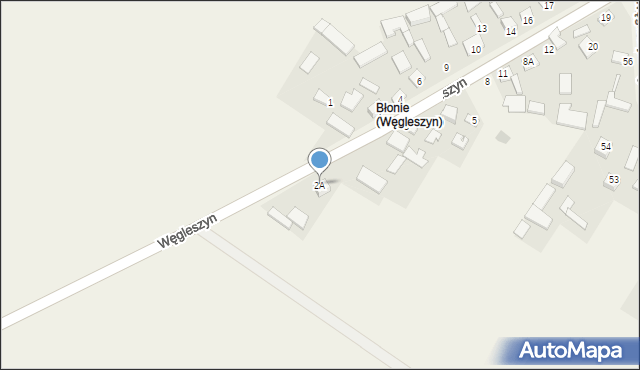 Węgleszyn, Węgleszyn, 2A, mapa Węgleszyn