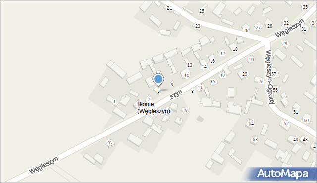 Węgleszyn, Węgleszyn, 6, mapa Węgleszyn