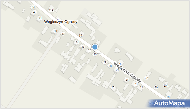 Węgleszyn-Ogrody, Węgleszyn-Ogrody, 30, mapa Węgleszyn-Ogrody