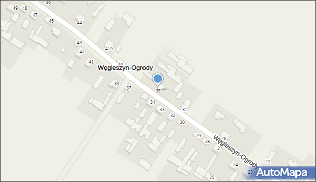 Węgleszyn-Ogrody, Węgleszyn-Ogrody, 35, mapa Węgleszyn-Ogrody