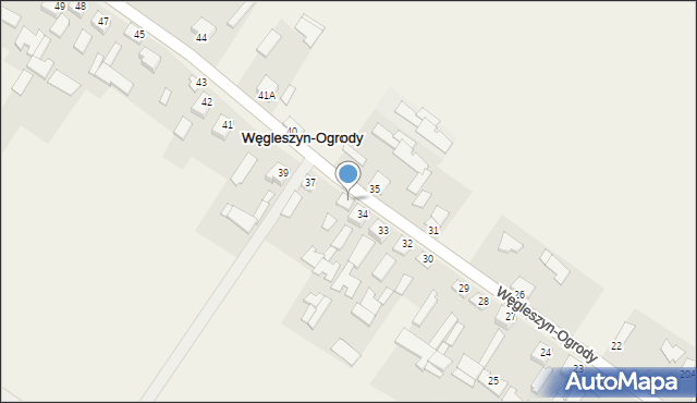 Węgleszyn-Ogrody, Węgleszyn-Ogrody, 36, mapa Węgleszyn-Ogrody