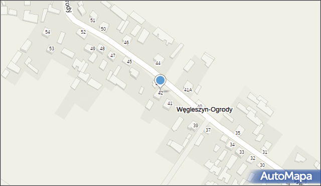 Węgleszyn-Ogrody, Węgleszyn-Ogrody, 42, mapa Węgleszyn-Ogrody