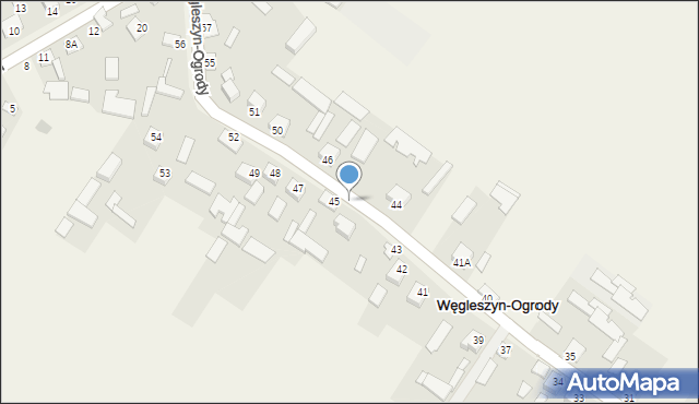 Węgleszyn-Ogrody, Węgleszyn-Ogrody, 45a, mapa Węgleszyn-Ogrody