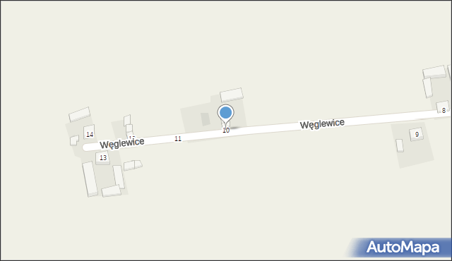 Węglewice, Węglewice, 10, mapa Węglewice