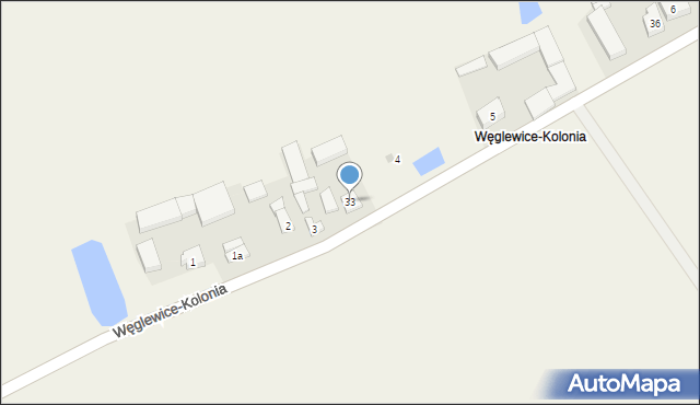 Węglewice-Kolonia, Węglewice-Kolonia, 33, mapa Węglewice-Kolonia