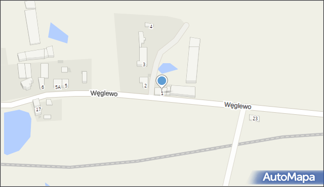 Węglewo, Węglewo, 1, mapa Węglewo