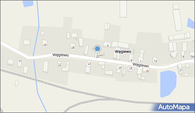 Węglewo, Węglewo, 10, mapa Węglewo