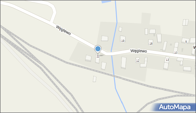 Węglewo, Węglewo, 11, mapa Węglewo