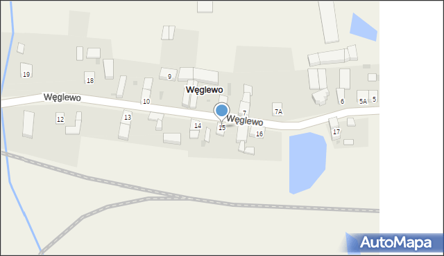 Węglewo, Węglewo, 15, mapa Węglewo