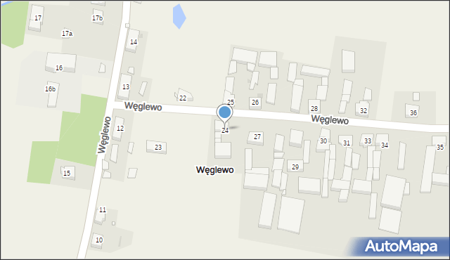 Węglewo, Węglewo, 24, mapa Węglewo