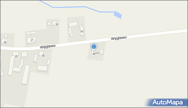 Węglewo, Węglewo, 43, mapa Węglewo