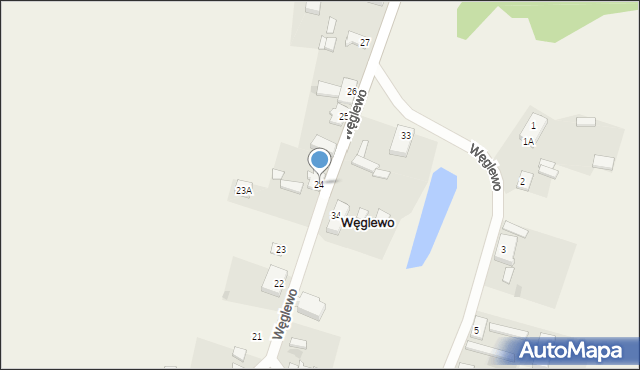 Węglewo, Węglewo, 24, mapa Węglewo