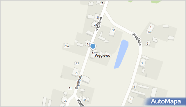 Węglewo, Węglewo, 34, mapa Węglewo