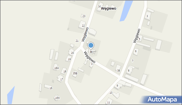 Węglewo, Węglewo, 36, mapa Węglewo