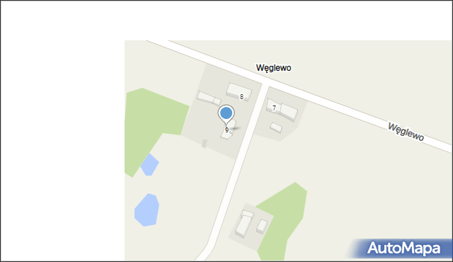 Węglewo, Węglewo, 9, mapa Węglewo