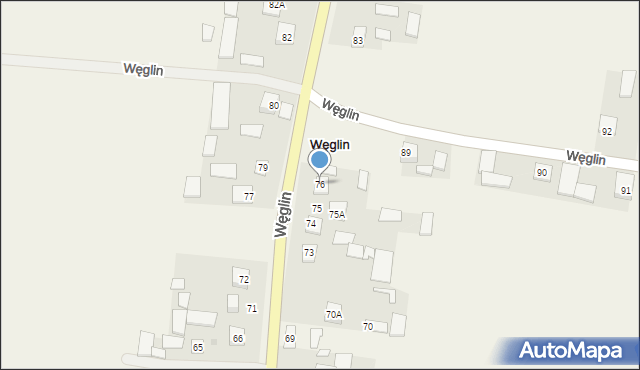 Węglin, Węglin, 76, mapa Węglin