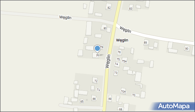 Węglin, Węglin, 77, mapa Węglin