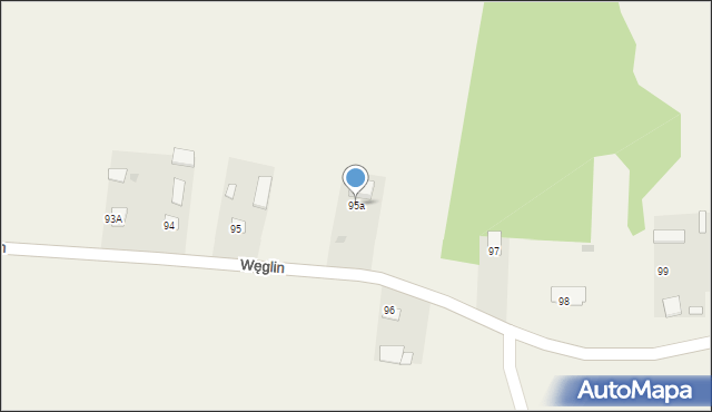 Węglin, Węglin, 95a, mapa Węglin