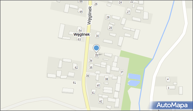 Węglinek, Węglinek, 33, mapa Węglinek