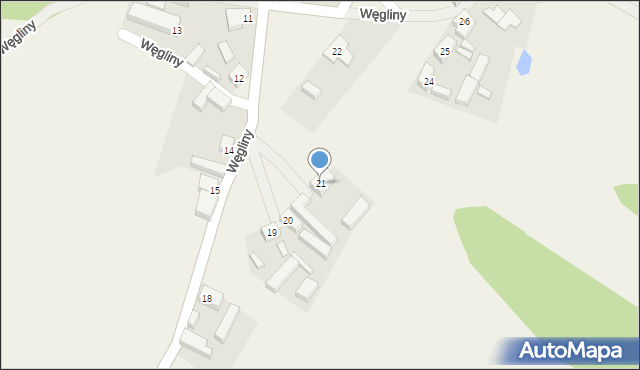 Węgliny, Węgliny, 21, mapa Węgliny