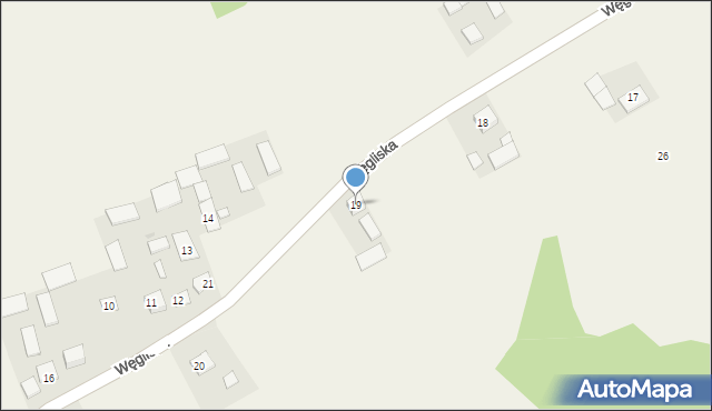 Węgliska, Węgliska, 19, mapa Węgliska