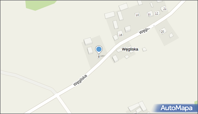 Węgliska, Węgliska, 8, mapa Węgliska