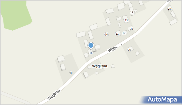 Węgliska, Węgliska, 9, mapa Węgliska