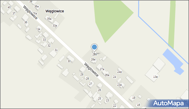 Węglowice, Węglowice, 28b, mapa Węglowice