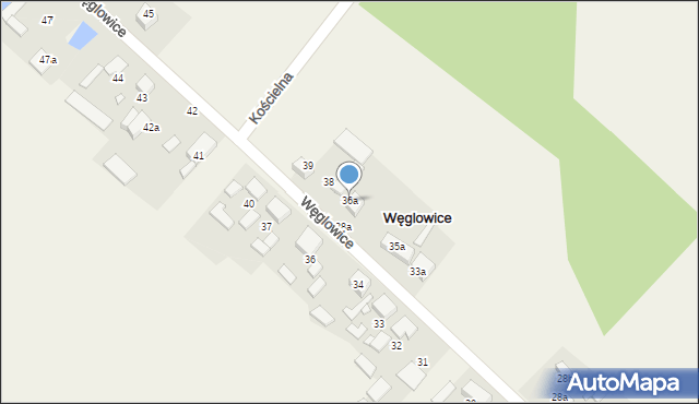 Węglowice, Węglowice, 36a, mapa Węglowice