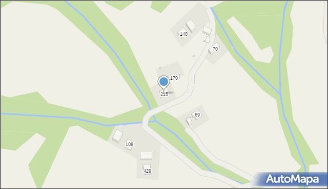 Węglówka, Węglówka, 215, mapa Węglówka