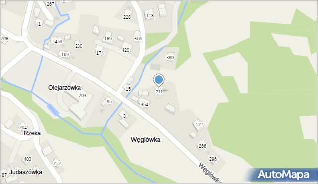 Węglówka, Węglówka, 231, mapa Węglówka