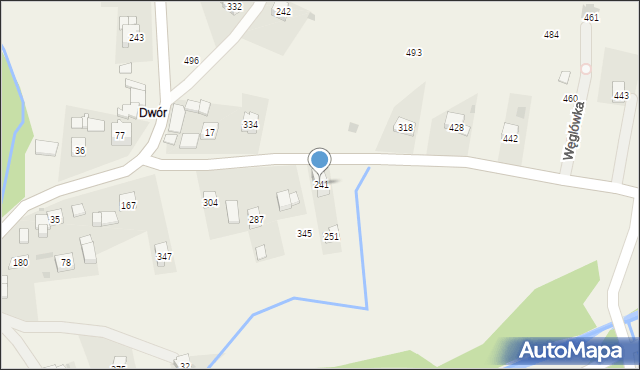 Węglówka, Węglówka, 241, mapa Węglówka