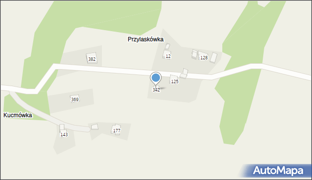 Węglówka, Węglówka, 342, mapa Węglówka