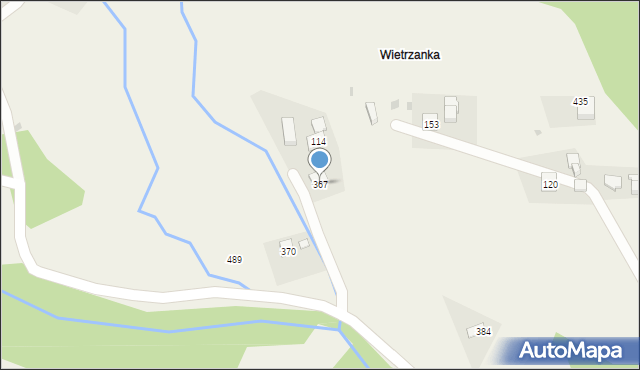 Węglówka, Węglówka, 367, mapa Węglówka