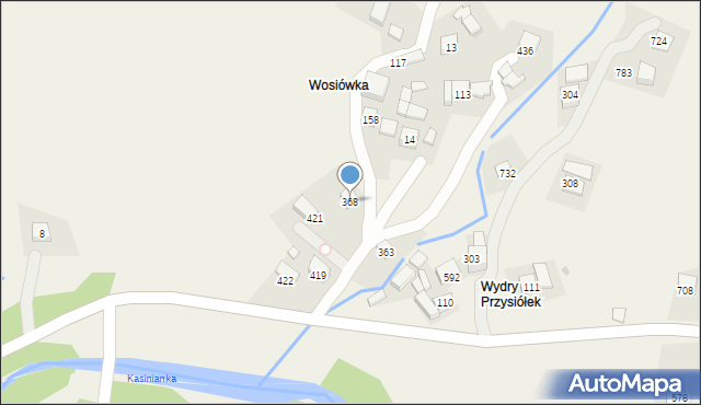 Węglówka, Węglówka, 368, mapa Węglówka