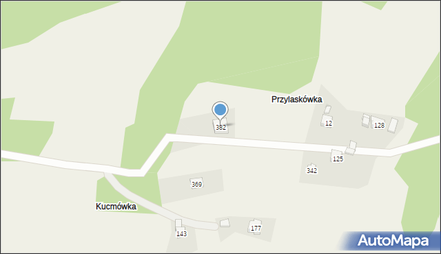 Węglówka, Węglówka, 382, mapa Węglówka