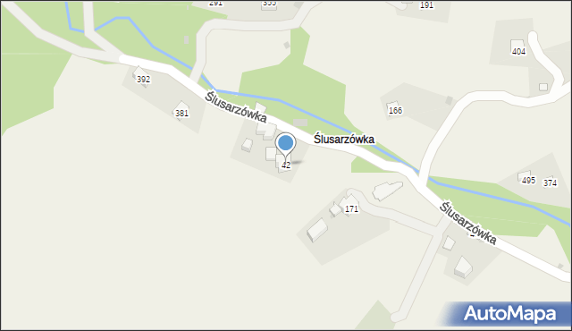 Węglówka, Węglówka, 42, mapa Węglówka