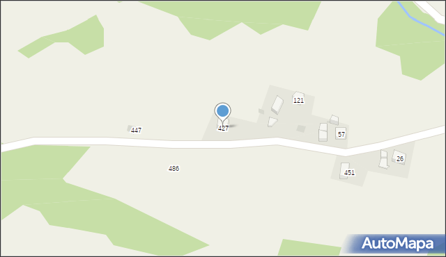 Węglówka, Węglówka, 427, mapa Węglówka