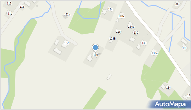 Węglówka, Węglówka, 126, mapa Węglówka