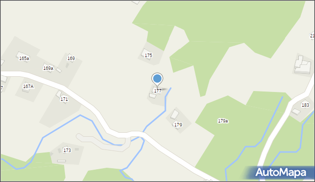 Węglówka, Węglówka, 177, mapa Węglówka