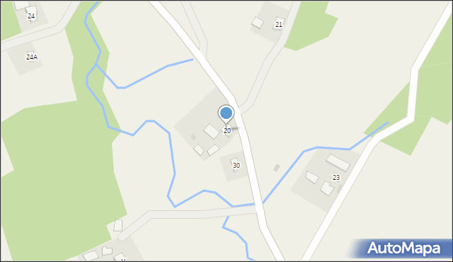 Węglówka, Węglówka, 20, mapa Węglówka