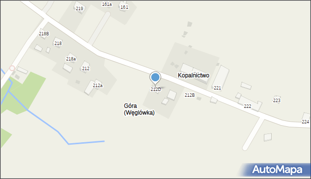 Węglówka, Węglówka, 212D, mapa Węglówka