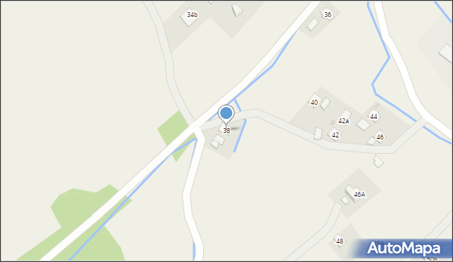 Węglówka, Węglówka, 38, mapa Węglówka