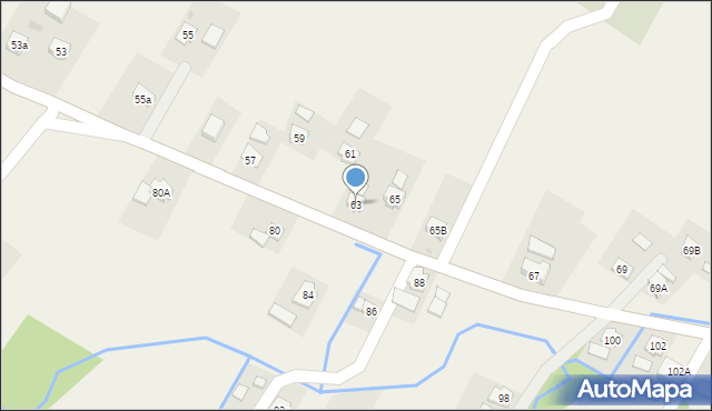 Węglówka, Węglówka, 63, mapa Węglówka