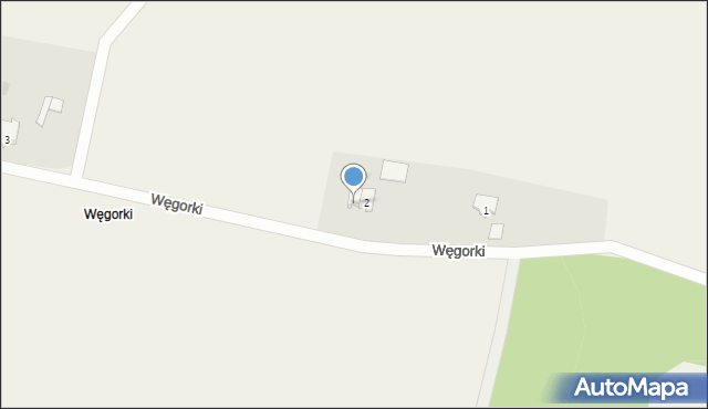 Węgorki, Węgorki, 2/1, mapa Węgorki