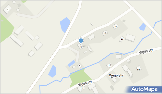 Węgoryty, Węgoryty, 6, mapa Węgoryty