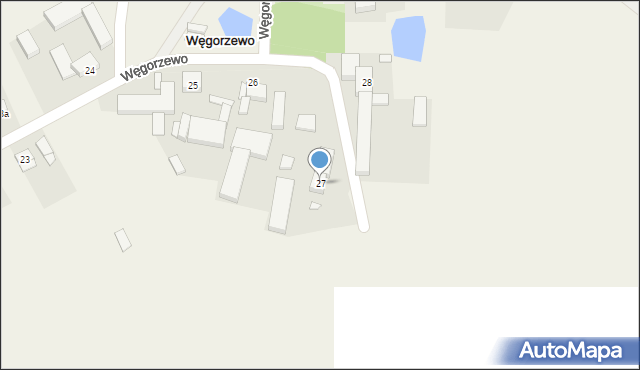 Węgorzewo, Węgorzewo, 27, mapa Węgorzewo