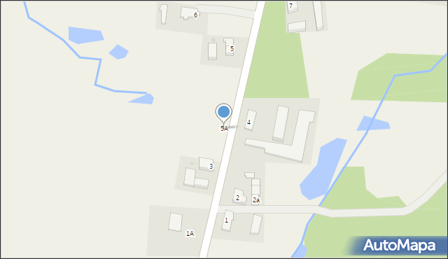 Węgorzewo Koszalińskie, Węgorzewo Koszalińskie, 5A, mapa Węgorzewo Koszalińskie