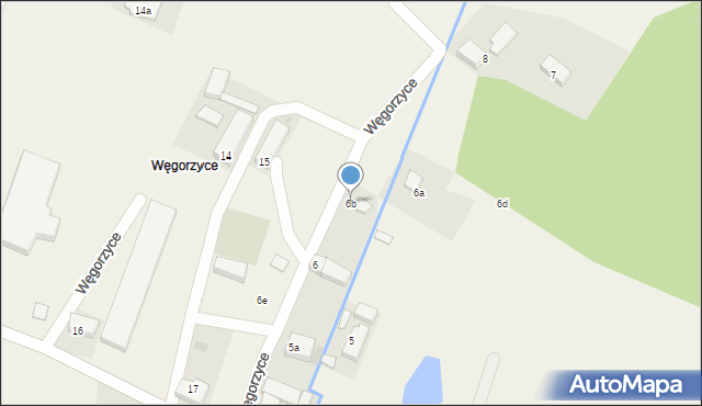 Węgorzyce, Węgorzyce, 6b, mapa Węgorzyce