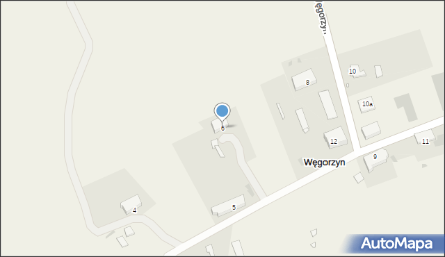 Węgorzyn, Węgorzyn, 6, mapa Węgorzyn